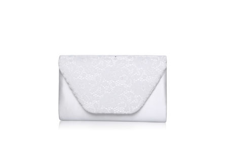 Pochette satin dentelle